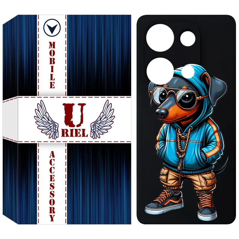 کاور یوریل مدل KSH کد 49 طرح سگ مناسب برای گوشی موبایل شیائومی Redmi Note 14S