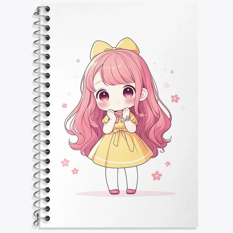 دفتر لغت 50 برگ خندالو طرح دخترانه (Girlish) کد 36892