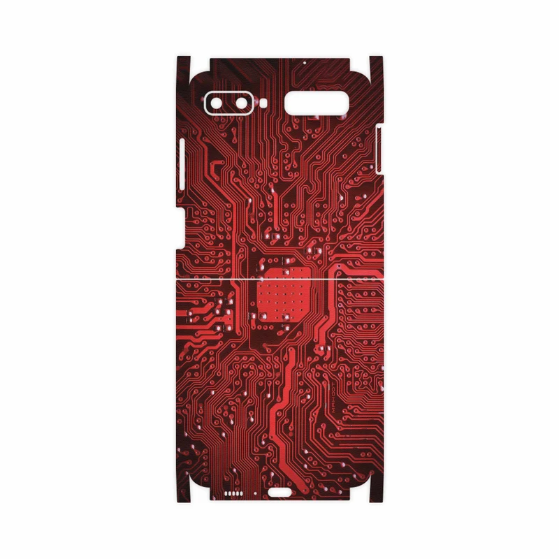 برچسب پوششی ماهوت مدل Red-Printed-Circuit-Board-FullSkin مناسب برای گوشی موبایل سامسونگ Galaxy Z Flip