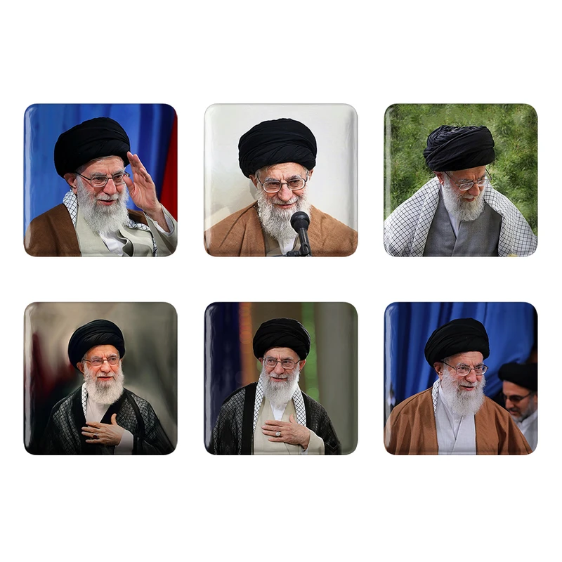 مگنت خندالو طرح تصویر رهبر کد 553B مجموعه 6 عددی
