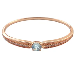 دستبند النگویی زنانه ژوپینگ مدل تک نگین کد B4037