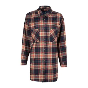 مانتو زنانه آر اِن اِس کد 166156 رنگ سرمه‌ای قرمز