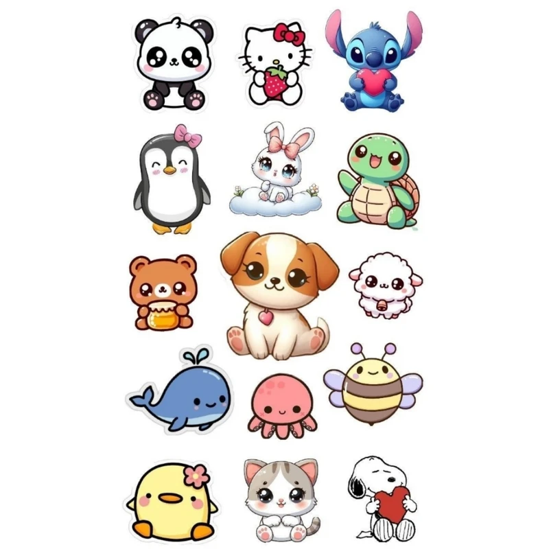 استیکر طرح حیوانات کد 5 مجموعه 15 عددی