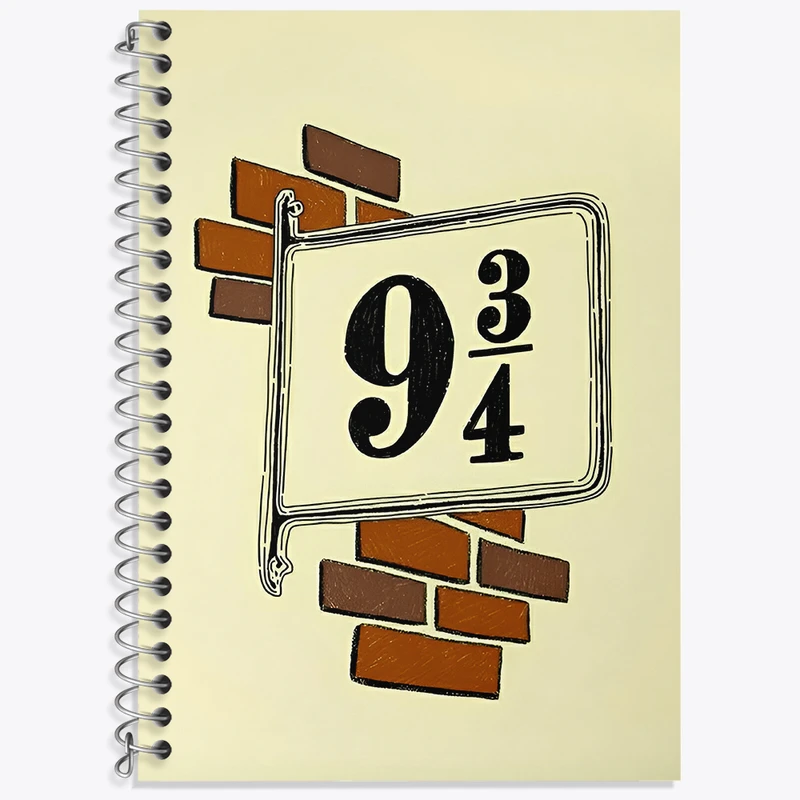 دفتر زبان 50 برگ خندالو مدل سه خط طرح هری پاتر (Harry Potter) کد N4596