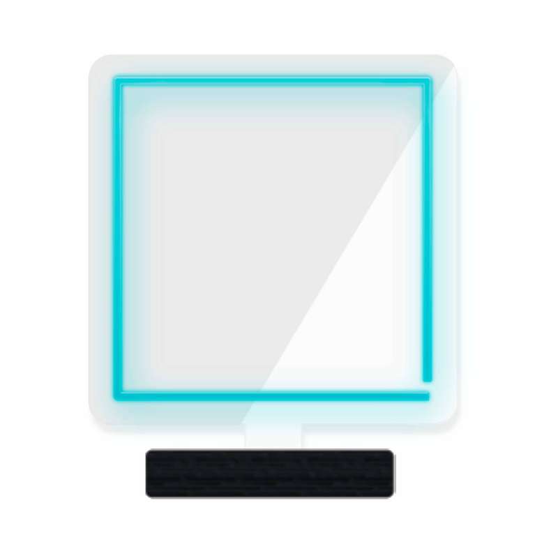 چراغ رومیزی مدل ریموت دار SQUARE-GL_TBL-GLASS