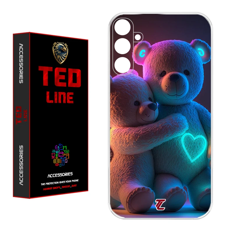 کاور تد لاین طرح خرس عاشق کد 1112 مناسب برای گوشی موبایل سامسونگ Galaxy A25