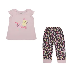 ست تیشرت آستین کوتاه و شلوارک دخترانه ناربن مدل 1521445-84