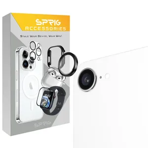 محافظ لنز دوربین فلزی اسپریگ مدل Ring metal مناسب برای گوشی موبایل اپل Iphone 16E