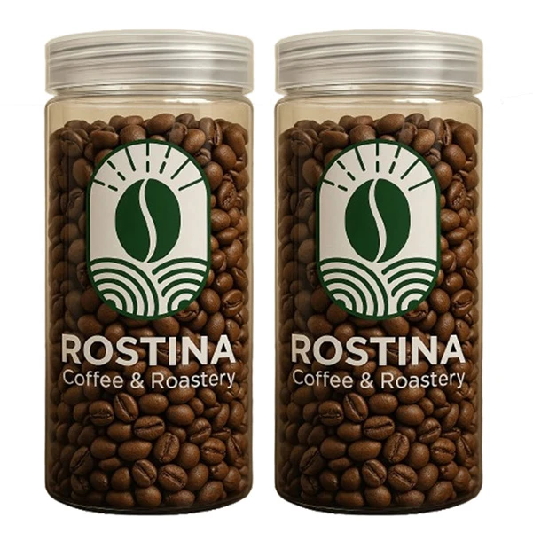 دانه قهوه عربیکا 100 درصد روستین - 500 گرم بسته 2 عددی