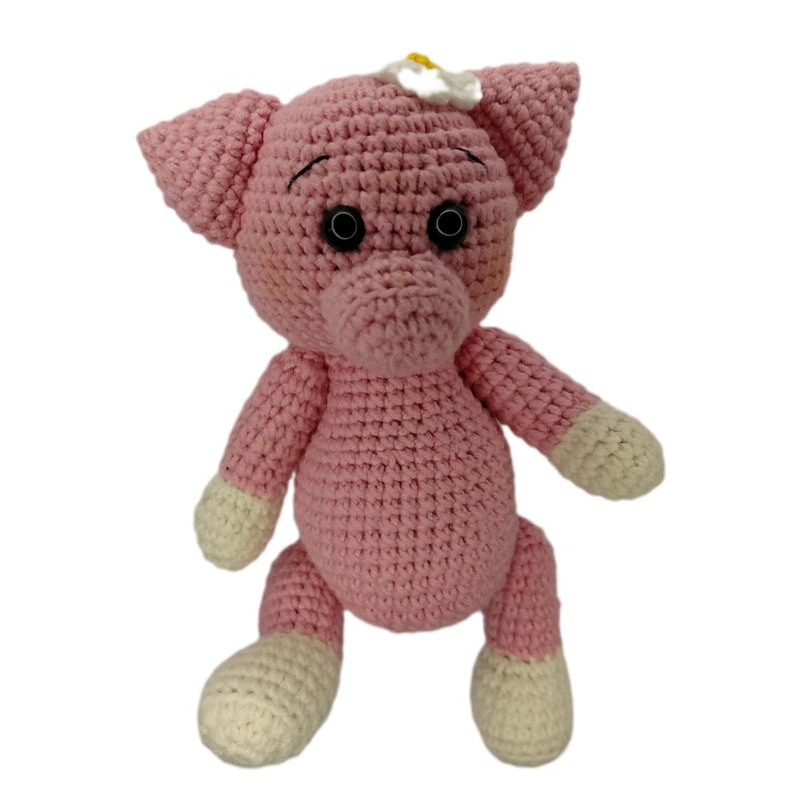 عروسک بافتنی مدل خوک
