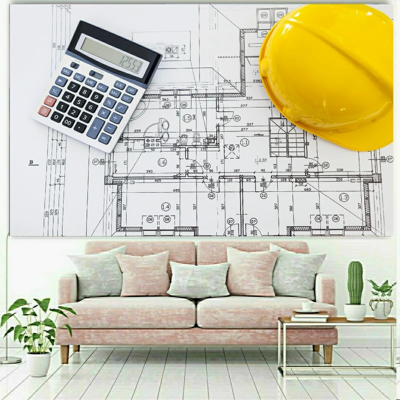 پوستر دیواری طرح مهندسی ساختمان مدل SDP2708