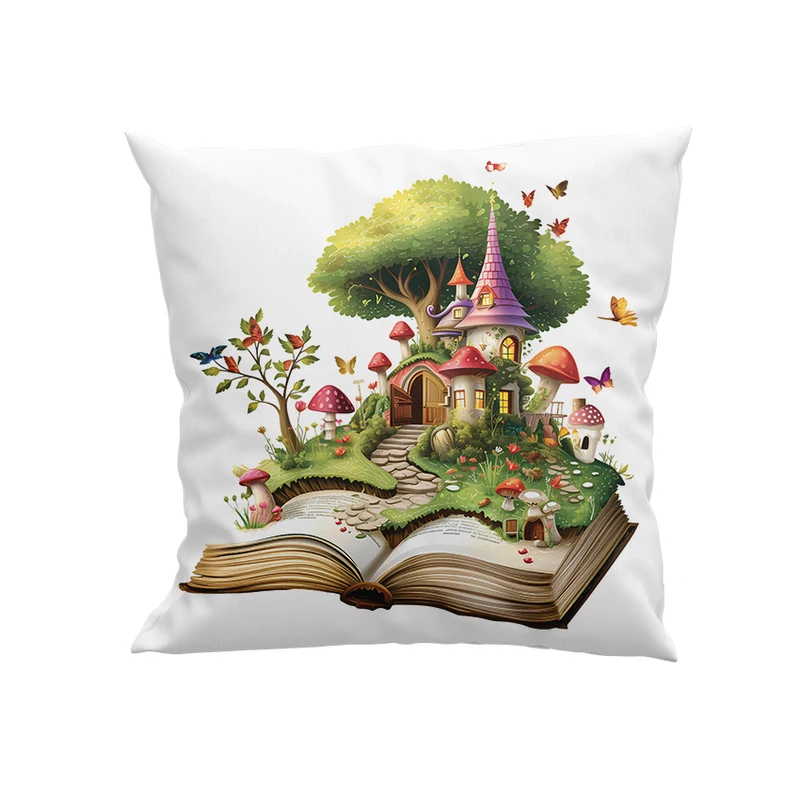 کوسن پاد آفرین مدل خانه روی کتاب کد DKK920