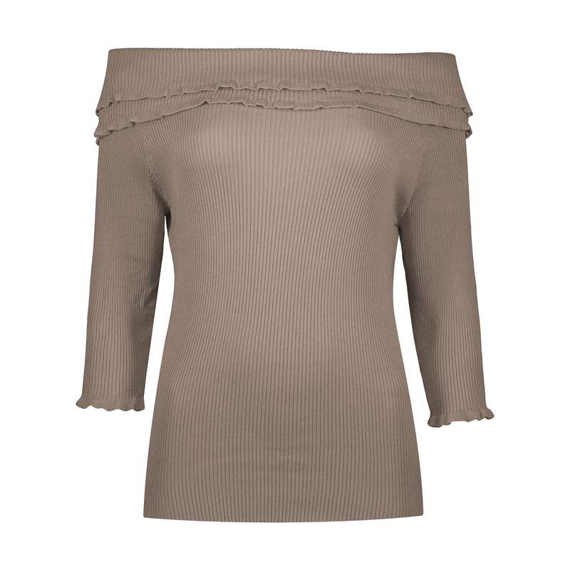 پلیور زنانه مدل LIGHT BROWN-77453  آیلار