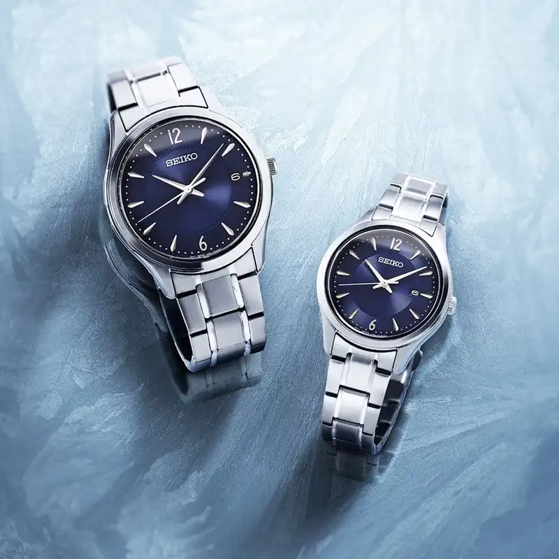 ست ساعت مچی عقربه ای زنانه و مردانه سیکو مدل SUR419P1 و SUR425P1