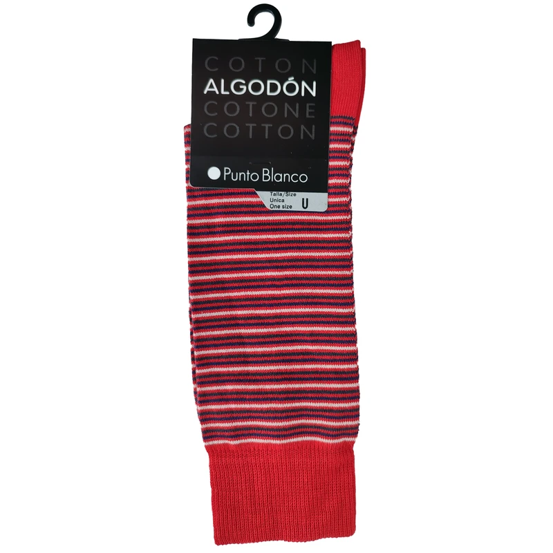 جوراب مردانه پونتو بلانکو مدل کتان آلگادون طرح دار  599-10-74721
