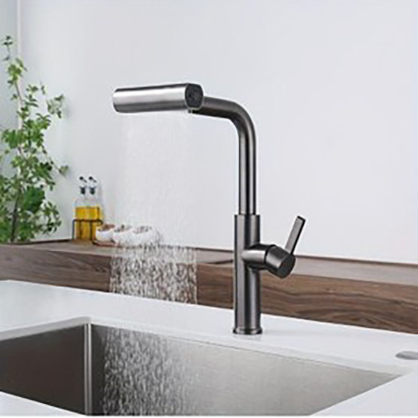 شیر آشپزخانه مدل آبشاری کد T320 جنس استیل