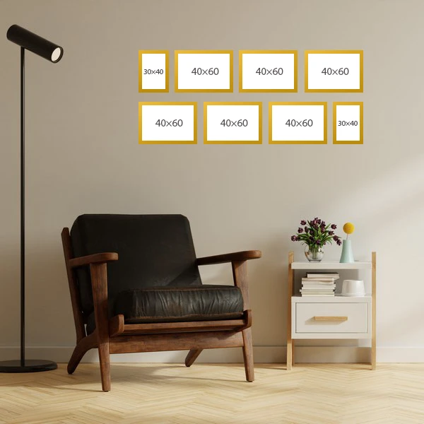 قاب عکس بکلیت مدل 215T مجموعه هشت عددی 