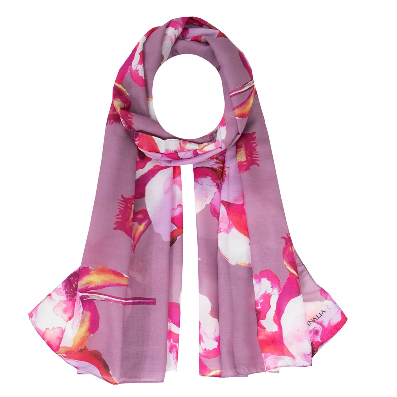 شال زنانه آنالیا مدل نخی گل آنمون کد a-2094-1