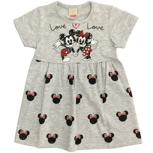 پیراهن دخترانه مدل miki رنگ طوسی