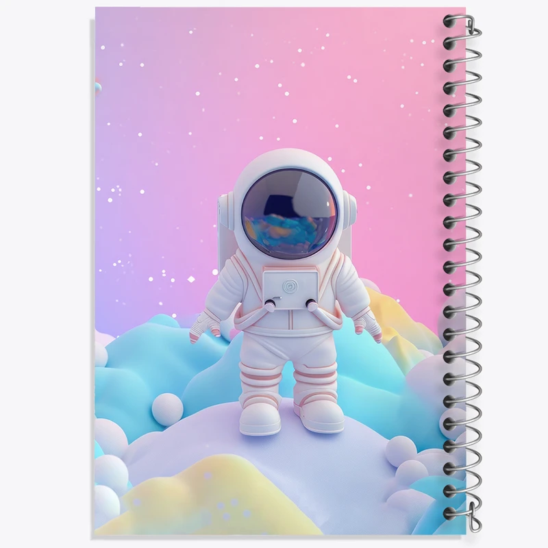 دفتر لیست خرید 50 برگ خندالو طرح فضانورد کد N2245