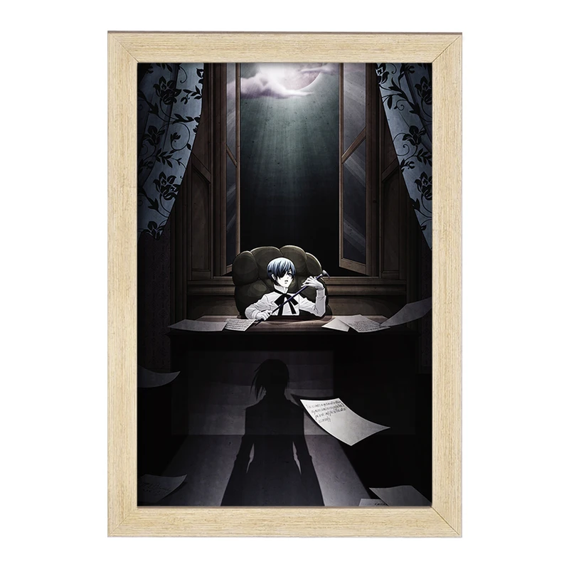 تابلو خندالو مدل شیل انیمه خادم سیاه Black Butler  کد 16319