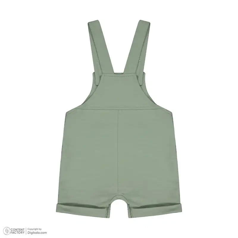 ست تیشرت آستین کوتاه و سرهمی نوزادی ایندیگو مدل 13223 رنگ سبز