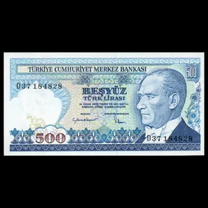 اسکناس تزئینی طرح کشور ترکیه مدل 500 لیره UNC
