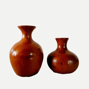گلدان سفالی کد 01 مجموعه 2 عددی