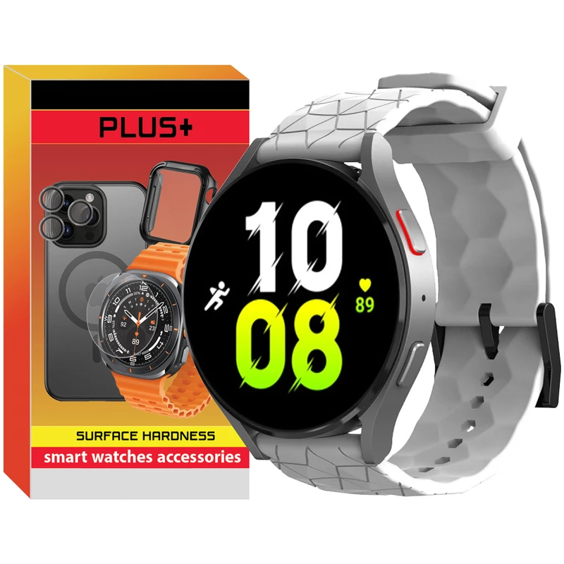 بند پلاس مدل Rhombus PL مناسب برای ساعت هوشمند سامسونگ Galaxy Watch 4/5/6/7/FE سایز 40/43/44/46/47 میلی متری