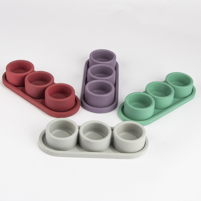 سیلیکون قالب گیری مدل ظرف گرد کد 1512