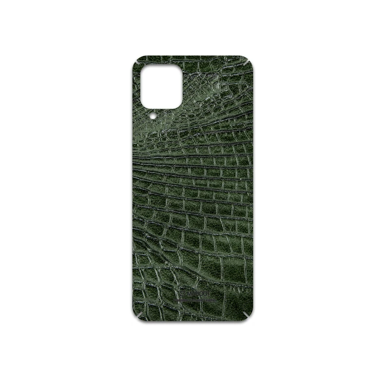 برچسب پوششی ماهوت مدل Green-Crocodile-Leather مناسب برای گوشی موبایل سامسونگ Galaxy A12