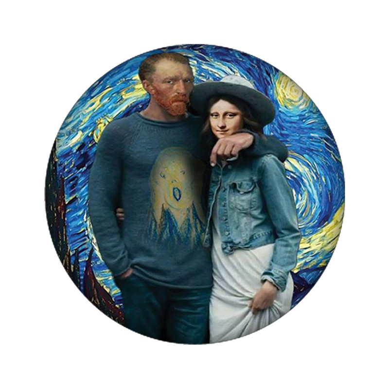 استیکر تزئینی موبایل مدل مونالیزا کد 3458