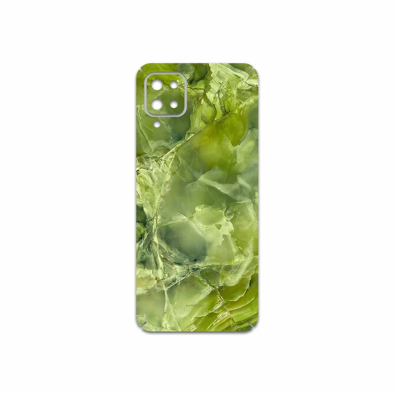 برچسب پوششی ماهوت مدل Green Crystal Marble مناسب برای گوشی موبایل سامسونگ Galaxy A12