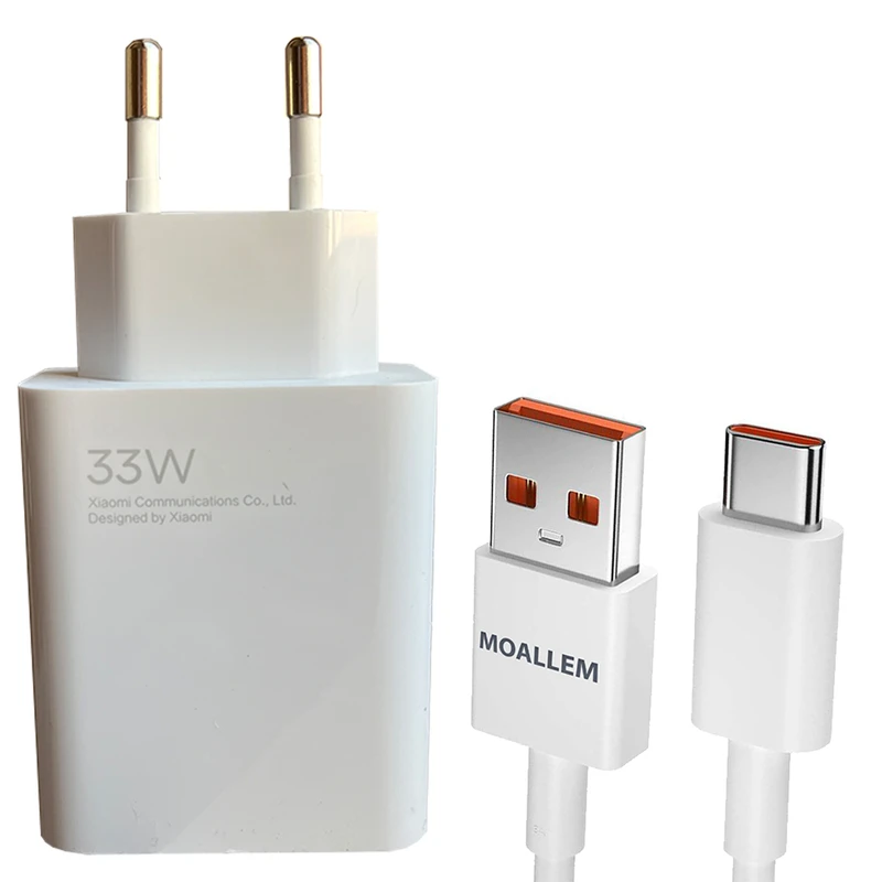 شارژر دیواری 33 وات مدل Note 12 به همراه کابل تبدیل USB-C