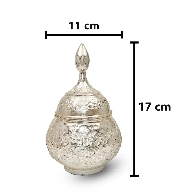 قندان قلمزنی مدل سیلورپلیتینگ کد HQ17