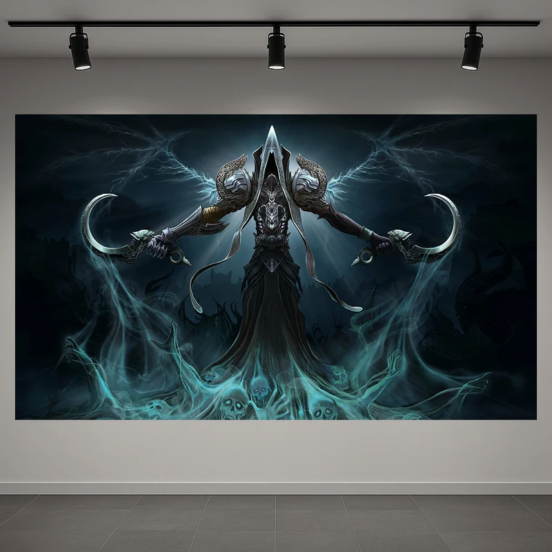 تابلو بوم طرح مخمل گیم دیابلو مدل زاده تاریکی کد AR3060086