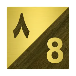 تابلو نشانگر مستر راد طرح پلاک واحد شماره 8 کد 08 TR.AG