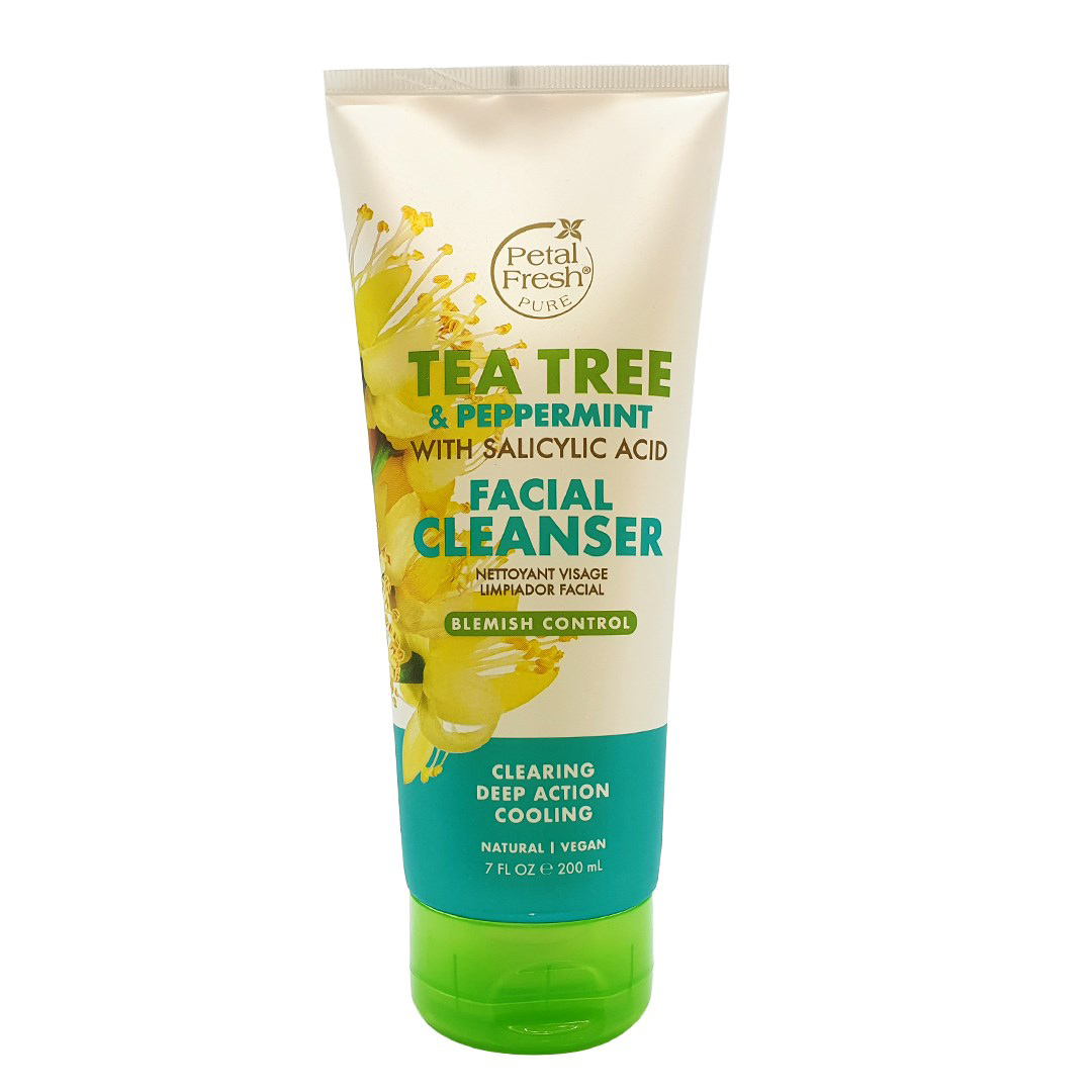 ژل پاک کننده آرایش صورت پتال فرش مدل Tea Tree حجم 200 میلی لیتر