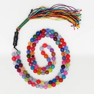 تسبیح سلین کالا مدل عقیق ام البنین تراش روشن s8