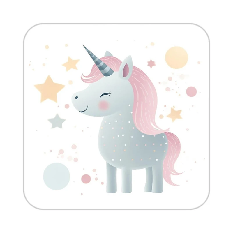 زیر لیوانی کاکتی طرح اسب تک شاخ و یونیکورن مدل mp32175