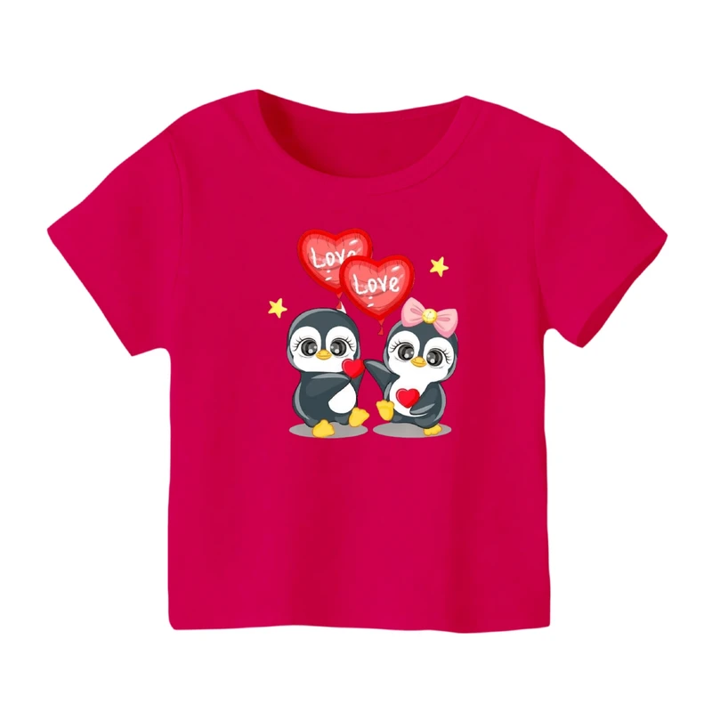 تی شرت آستین کوتاه بچگانه مدل پنگوئن کد ۱۷