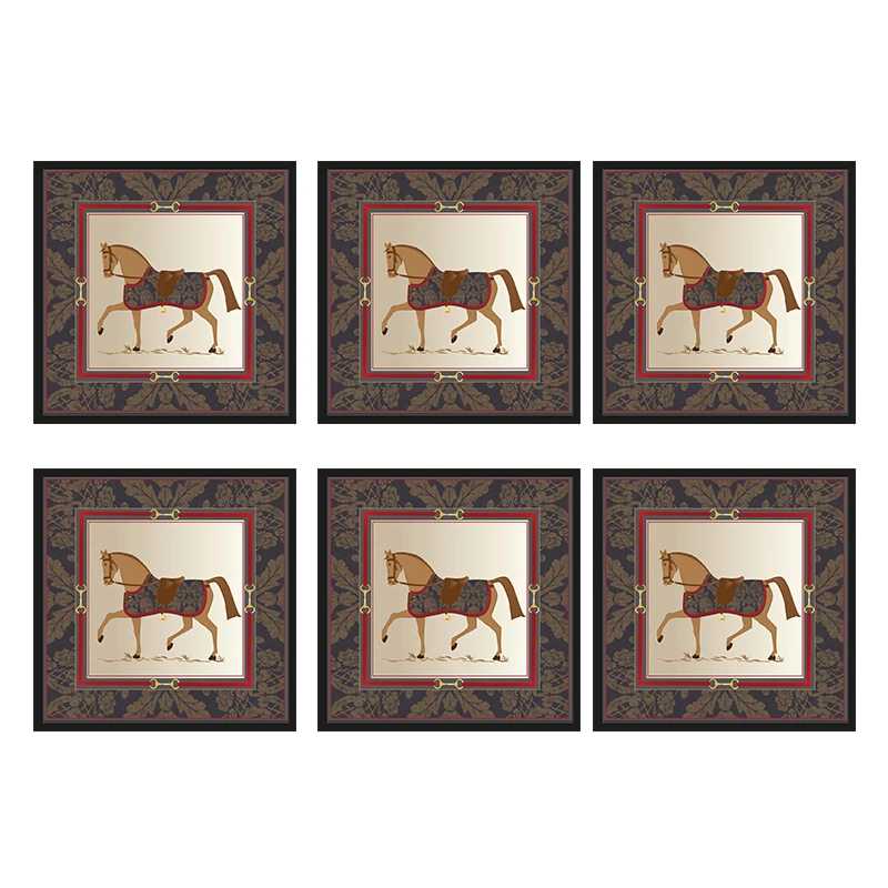 رومیزی مدل مخمل  کد M00160 بسته 6 عددی