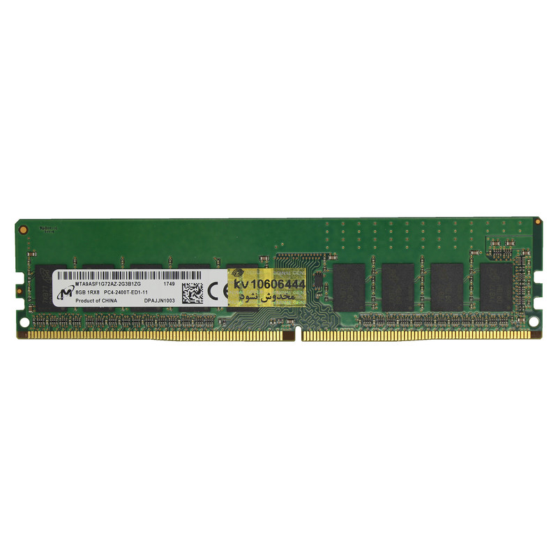 رم دسکتاپ DDR4 تک کاناله 2400 مگاهرتز CL17 میکرون مدل MT ظرفیت 8 گیگابایت