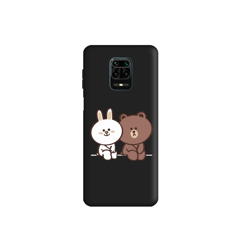 کاور طرح خرس و خرگوش لاین کد s3234 مناسب برای گوشی موبایل شیائومی Redmi Note 9s / Note 9 Pro  
