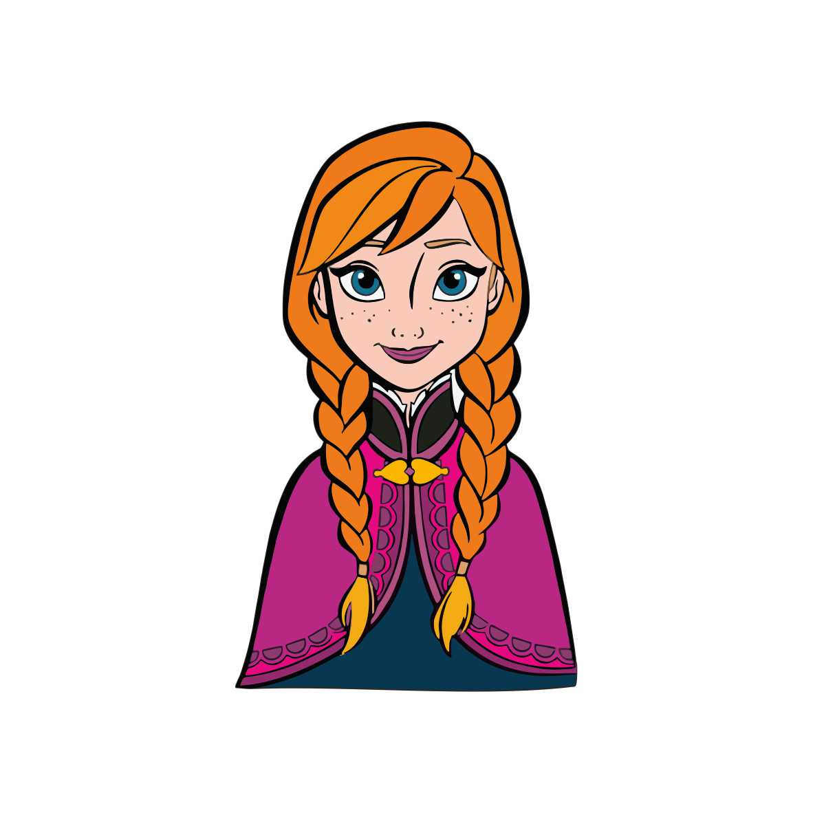 استیکر چوبی کودک مدل فروزن کد 001