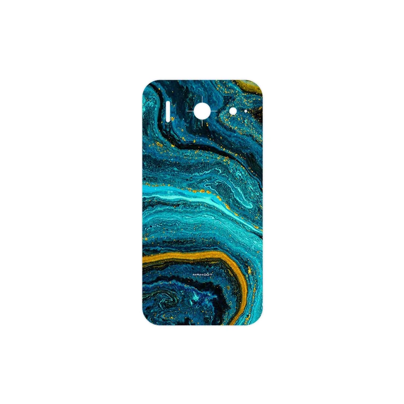 برچسب پوششی ماهوت مدل Turquoise marblewith golden streaks مناسب برای گوشی موبایل هوآوی Ascend G510