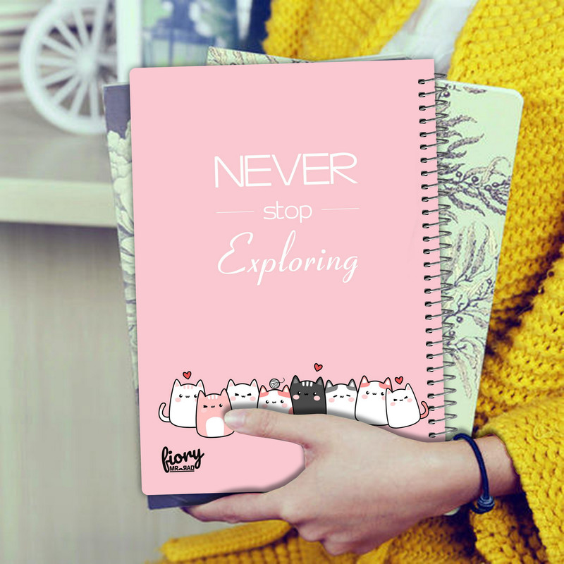 دفتر مشق 50 برگ مستر راد طرح گربه های ملوس کد fiory 2567