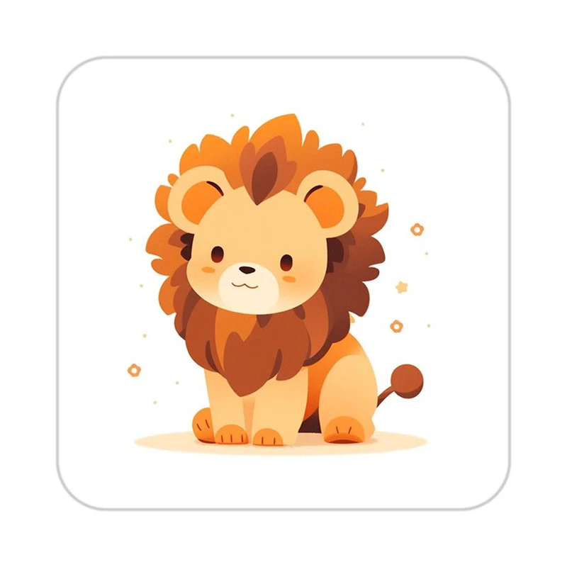 زیر لیوانی کاکتی طرح شیر مدل mp24216