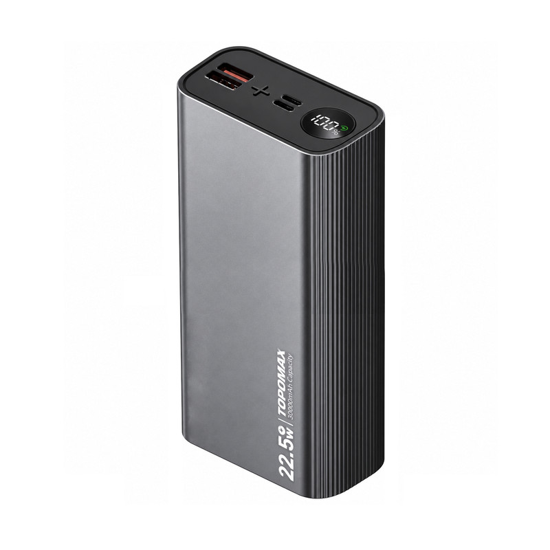 پاوربانک 22.5 وات توپومکس مدل F160 ظرفیت 30000 میلی آمپر ساعت به همراه کابل USB-C