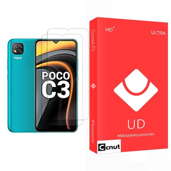 محافظ صفحه نمایش کوکونات مدل UD Ultra MIX002 مناسب برای گوشی موبایل شیائومی Poco C3 بسته دو عددی